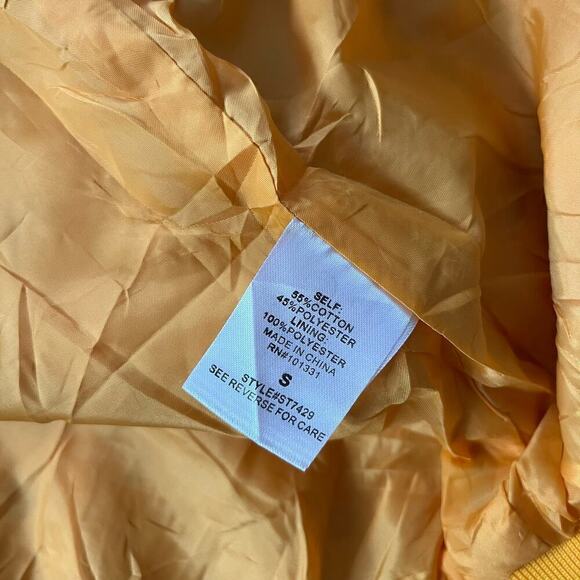 Charlotte Russe Floral Print Crewneck Full Zip Jacket Bright Red Women's Small - Picture 5 of 5